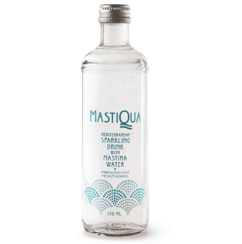 Mastiqua Sparkling Water 330ml x 12 glass bottles - Image 2