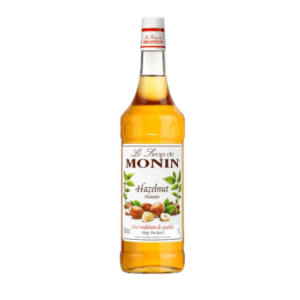 Monin Hazelnut Syrup In Glass Bottle, 1 Litre