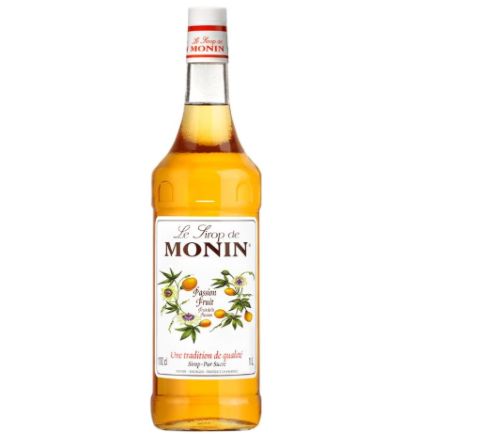 Monin Passion Fruit Syrup in Glass Bottle, 1L