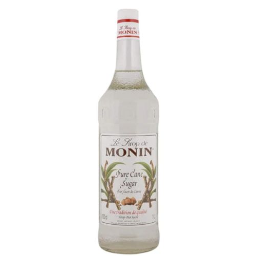 Monin Pure Cane Sugar Syrup In Glass Bottle, 1 Litre