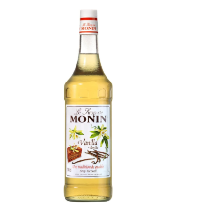Monin Vanilla Syrup In Glass Bottle, 1L, carton of 6 bottles - Image 2