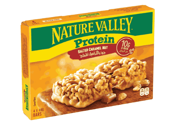 Nature Valley Protein Salted Caramel Bar, 40g x 4 bars