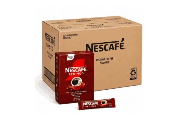 Nescafé Red Mug Coffee Sticks (1.8g x 50 sticks a box), 12 boxes a carton