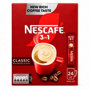 Nescafe 3In1 Classic Instant Coffee Mix 20g Box of 24 Sachets