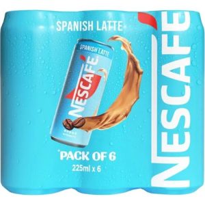 Nescafe Ready to Drink Spanish Latte Coffee 225ml x 6 cans