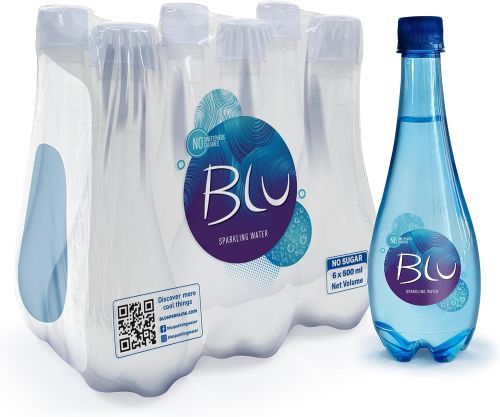 Oasis Blu Sparkling Water 500ml x 6 bottles