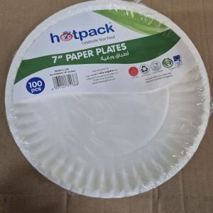 Paper Plate 7 inch 100 pc per pack