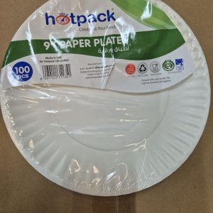 Paper Plate 9 inch 100 pc per pack