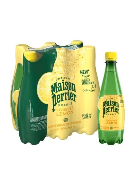 Perrier Maison Forever Lemon Citrus Sparkling Beverage 500ml x 6 plastic bottles