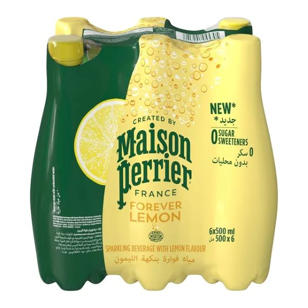 Perrier Maison Forever Lemon Citrus Sparkling Beverage 500ml x 6 plastic bottles - Image 3