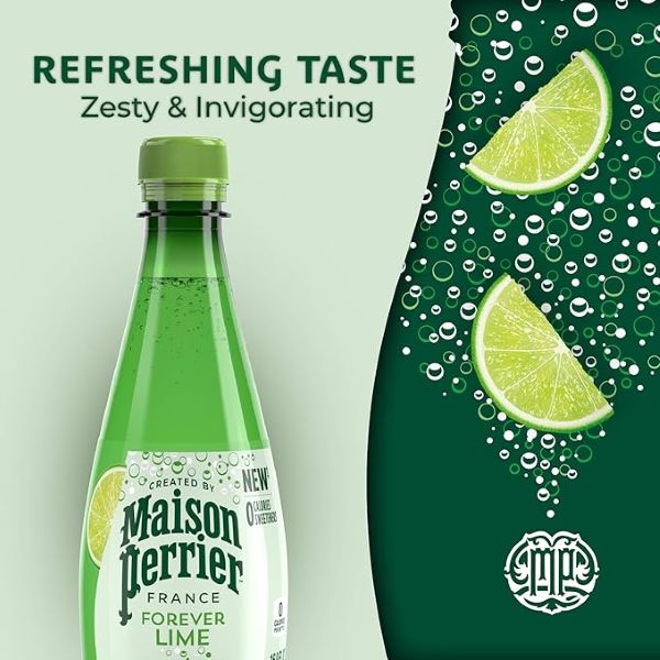Perrier Maison Forever Lime Sparkling Beverage 500ml x 6 plastic bottles - Image 3
