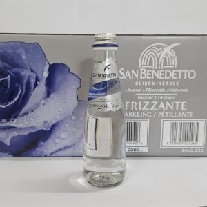 San Benedetto Sparkling Water 250 ml x 24 glass bottles