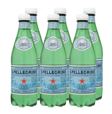 San Pellegrino Sparkling water 500ml x 6 plastic bottles