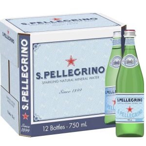 San Pellegrino Sparkling Water 750ml x 12 glass bottles