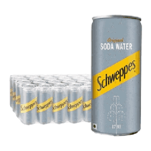 Schweppes Soda Water 300ml x 24 cans
