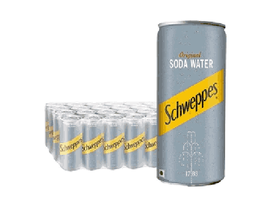 Schweppes Soda Water 300ml x 24 cans