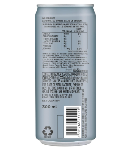 Schweppes Soda Water 300ml x 24 cans - Image 3