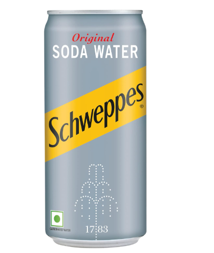 Schweppes Soda water 300ml x 6 cans - Image 2