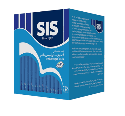 SIS White Sugar Sticks 350g 70 Individual Sticks per Box - Image 2