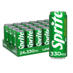 Sprite Regular Carbonated Soft Drink 24 cans x 330 ml