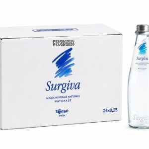 Surgiva Natural Mineral Still Water 250 ml x 24 glass bottles