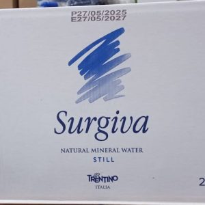 Surgiva Natural Mineral Still Water 500 ml x 20 glass bottles