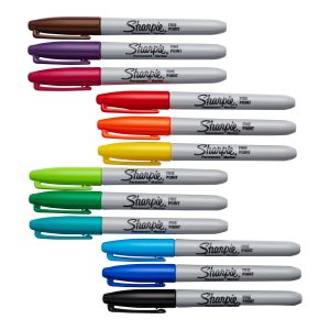 Sharpie Permanent Marker Pens 12pk Black
