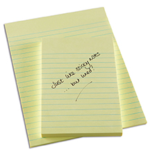 TTS Lined Sticky Note Pads Small Single