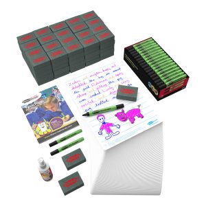 Show-me Original A4 Lined Whiteboards Class Kit Pack 35pk