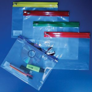 Flipfile Plastic Zip Wallets A5 25pk Blue