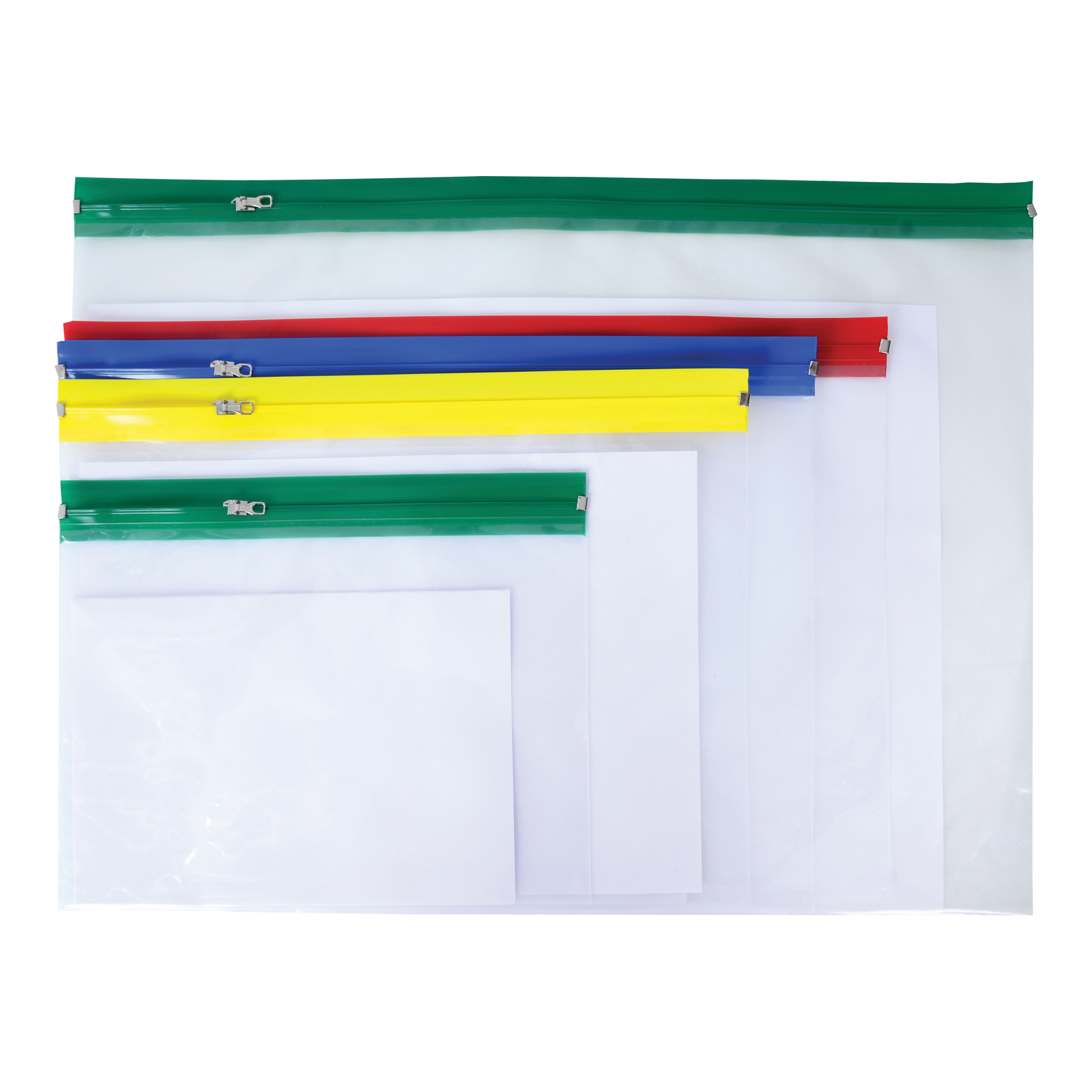 Flipfile Plastic Zip Wallets A3 25pk Blue