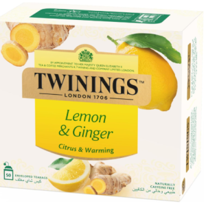 Twinings Infuso Lemon and Ginger 50 Individually wrapped Tea Bags