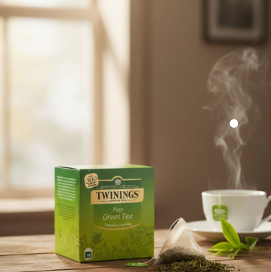 Twinings Pure Green Tea 100 Tea Bags individually wrapped - Image 2