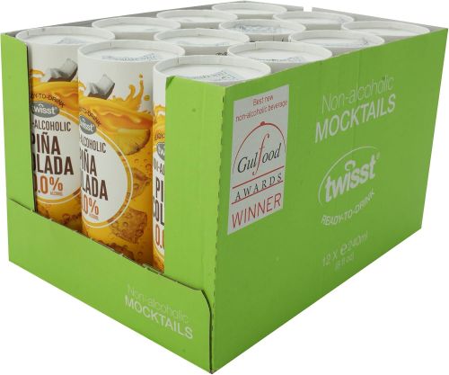 Twisst Non Alcoholic Piña Colada Ready To Drink 240ml x 12 Pack - Image 3