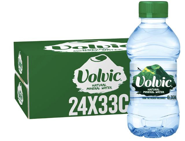 Volvic Natural Still Water 330ml x 24 plastic bottles