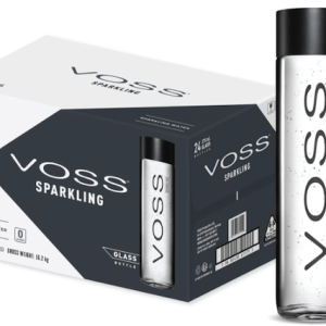 Voss Artesian Sparkling water 375 ml x 24 glass bottles