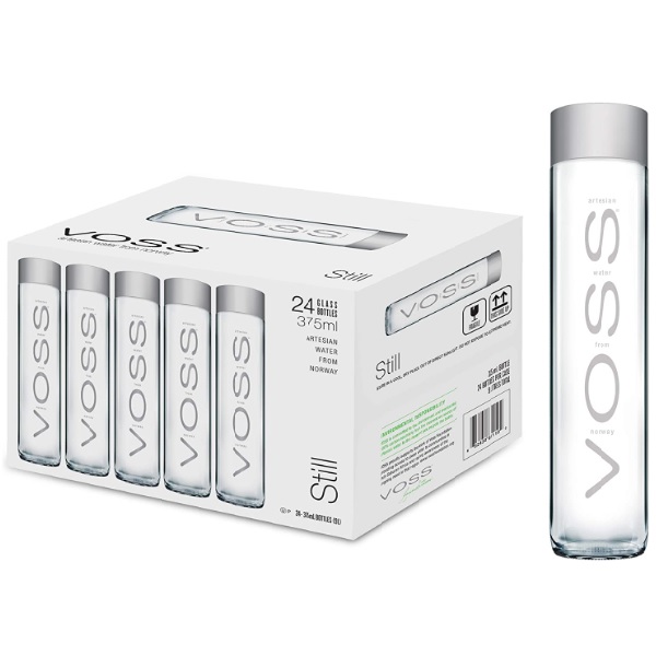 Voss Artesian Still Water 375 ml x 24 glass bottles