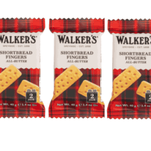 Walkers Pure Butter Shortbread Fingers, 40 g, Pack of 3