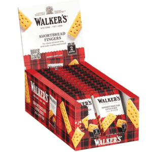 Walkers Pure Butter Shortbread Fingers, 40g, Box of 24 packs